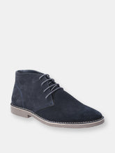 Load image into Gallery viewer, Mens Freddie Lace Up Leather Shoe Boots - Navy
