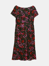 Load image into Gallery viewer, Marni Women&#39;s Starlight Pink Amarcord Denim Short Sleeved Floral Dress