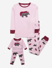 Load image into Gallery viewer, Matching Girl &amp; Doll Zoo Animals Pajamas