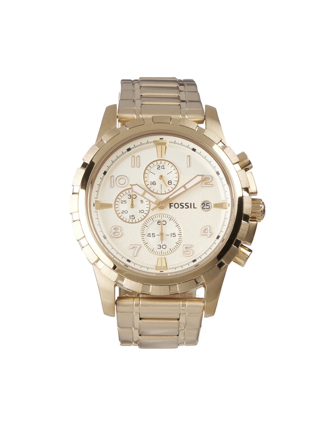 Dean FS4867IE Elegant Japanese Movement Fashionable Chronograph Gold-Tone Stainless Steel Watch