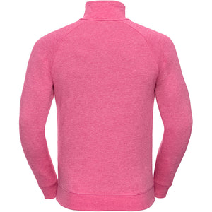 Russell Mens HD 1/4 Zip Sweatshirt (Pink Marl)