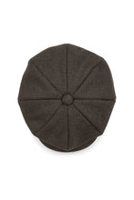 Load image into Gallery viewer, Unisex Adults Heritage Newsboy Cap - Brown Herringbone