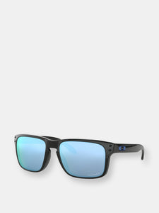 Oakley Men's Polarized Holbrook 0OO9102-9102C155 Black Rectangle Sunglasses