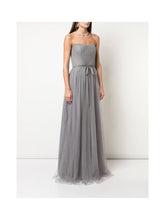 Load image into Gallery viewer, Strapless Tulle Draped Gown