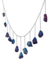 Load image into Gallery viewer, Peacock Ore Silver Healing Crystal Garland