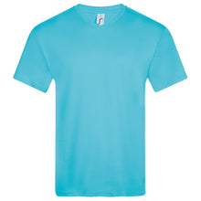 Load image into Gallery viewer, SOLS Mens Victory V Neck Short Sleeve T-Shirt (Atoll Blue)