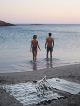 Load image into Gallery viewer, Sea You Soon - Capra Beach Towel Black
