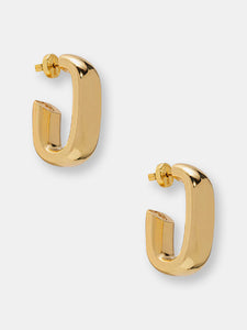 Chunky Hoop Earrings - Gold