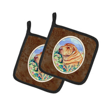 Load image into Gallery viewer, Shar Pei  Pair of Pot Holders