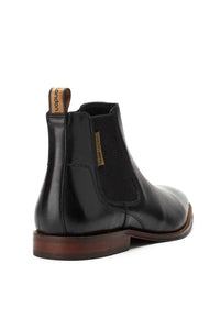 Mens Sikes Leather Chelsea Boots - Black