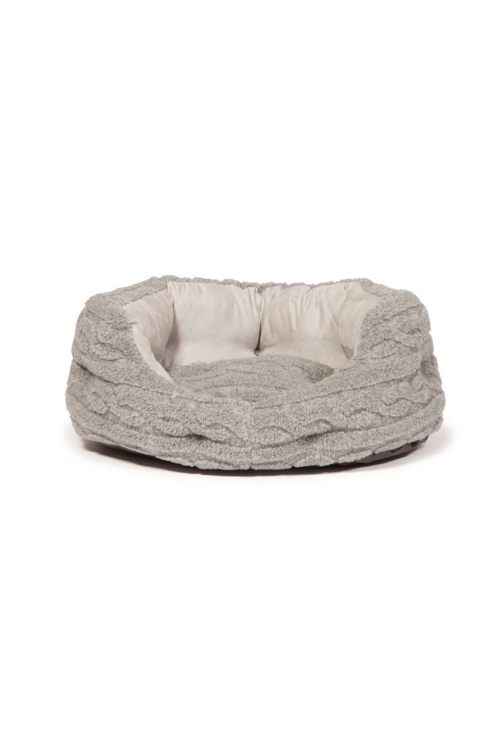 Danish Design Bobble Pewter Deluxe Slumber Dog Bed (Pewter) (30 Inch)