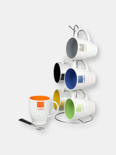 Load image into Gallery viewer, 6 Piece Mug Set with Stand