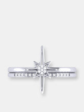 Load image into Gallery viewer, North Star Detachable Diamond Ring in Sterling Silver