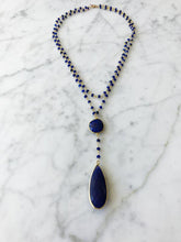 Load image into Gallery viewer, Double Diana Denmark Necklace in Sapphire with Sapphire Drop