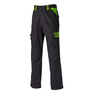 Dickies Mens Everyday Durable Cargo Pocket Work Pants (Black/Lime)