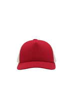 Load image into Gallery viewer, Atlantis Record Mid Visor 5 Panel Trucker Cap (Red)