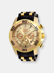 Invicta Men's Pro Diver 22342 Gold Silicone Quartz Diving Watch