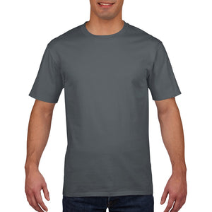 Gildan Mens Premium Cotton Ring Spun Short Sleeve T-Shirt (Charcoal)