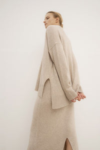 Cashmere Wool Blended Knit Cardigan