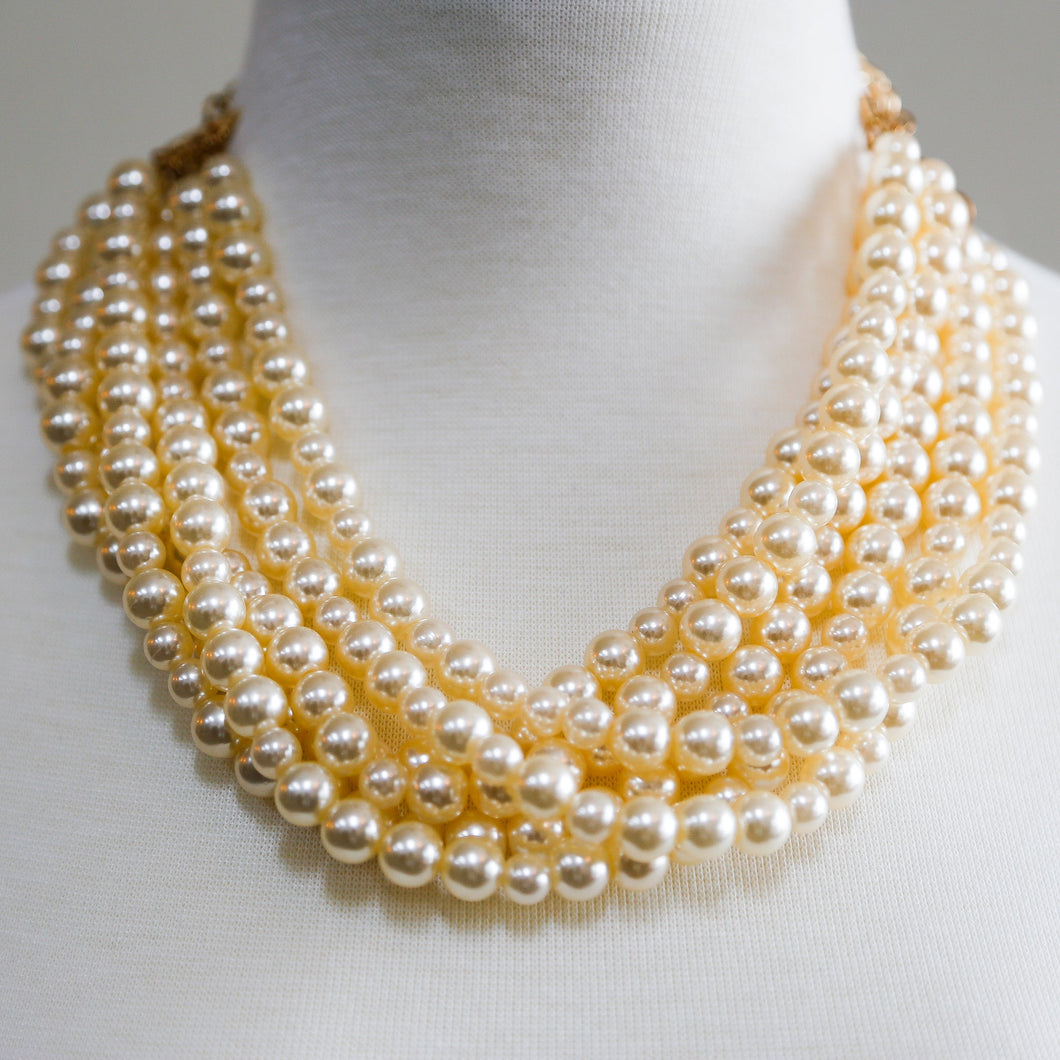 Multi Stand Pearl Necklace