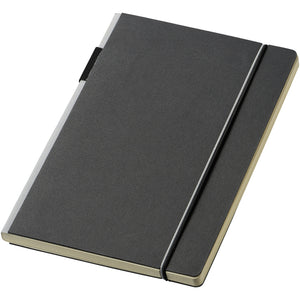 JournalBooks Cuppia Notebook (Solid Black/Gray) (8 x 5.6 x 0.4 inches)
