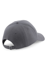 Beechfield Unisex Pro-Style Heavy Brushed Cotton Baseball Cap / Headwear (Pack of 2) (Graphite Grey)