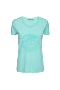 Womens/Ladies Filandra IV Graphic T-Shirt - Ice Green