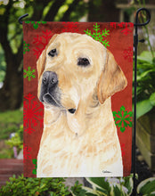 Load image into Gallery viewer, Labrador Red And Green Snowflakes Holiday Christmas Garden Flag 2-Sided 2-Ply