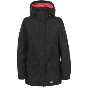 Trespass Womens/Ladies Leena Hooded Waterproof Jacket (Black)