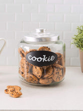 Load image into Gallery viewer, Glass Cookie Jar with Metal Top