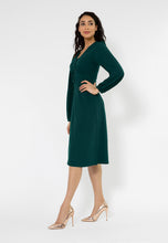 Load image into Gallery viewer, Blouson Sleeve Francesca Fit And Flare Midi Dress