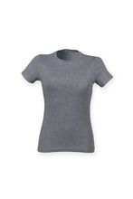 Load image into Gallery viewer, Skinni Fit Womens/Ladies Triblend Short Sleeve T-Shirt (Gray Triblend)