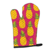 Load image into Gallery viewer, Pineapples on Pink Oven Mitt