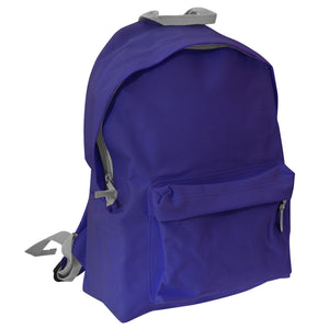 Junior Fashion Backpack / Rucksack - Purple/Light Grey