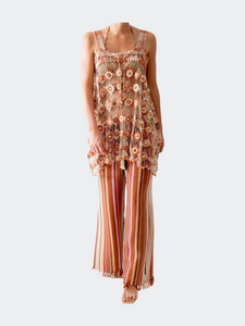 Vana Filet Lace Coverup in Rust