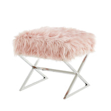 Load image into Gallery viewer, Liam Faux Fur Ottoman