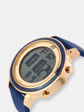 Load image into Gallery viewer, Skechers Watch SR6010 Westport, Digital Display, Chronograph, Date Function, Alarm, Backlight Display, Navy Blue Silicone Band, Rose Gold