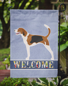 11 x 15 1/2 in. Polyester American Foxhound Welcome Garden Flag 2-Sided 2-Ply