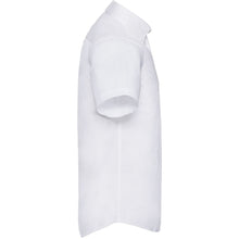 Load image into Gallery viewer, Russell Collection Mens Short Sleeve Classic Twill Shirt (White)