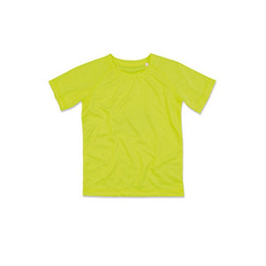 Stedman Childrens/Kids Raglan Mesh T-Shirt (Cyber Yellow)
