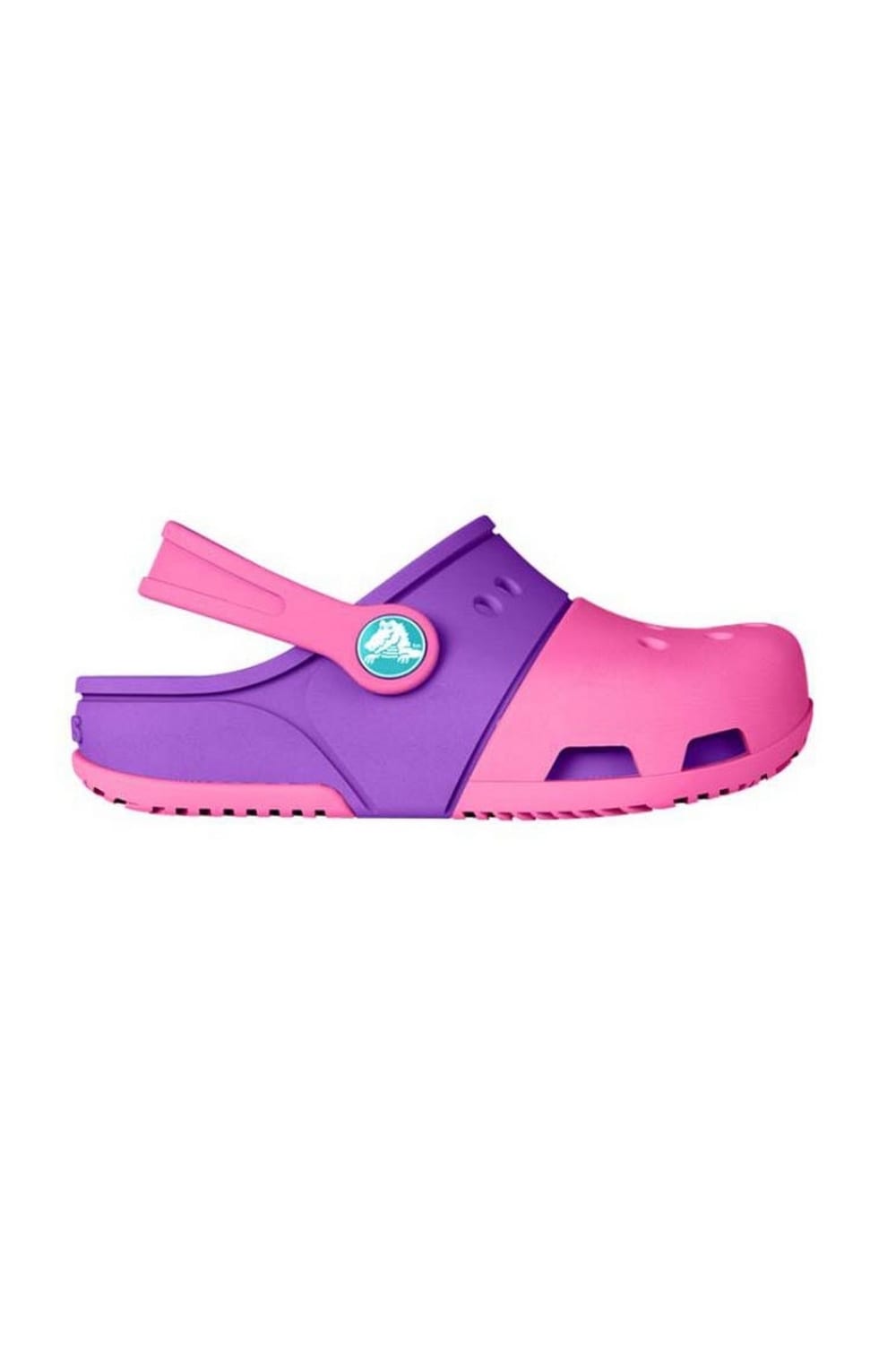 Crocs Childrens/Kids Electro II Slip On Clogs (Pink/Purple)