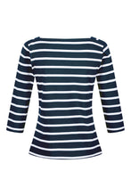 Load image into Gallery viewer, Womens Polexia Stripe T-Shirt - Navy/White