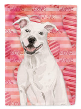 Load image into Gallery viewer, White Staffie Bull Terrier Love Garden Flag 2-Sided 2-Ply