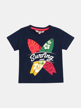 Load image into Gallery viewer, Navy Surfboard T-Shirt