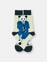 Load image into Gallery viewer, Dignified Reflective Panda Wearing a Suit Socks (Adult Large)