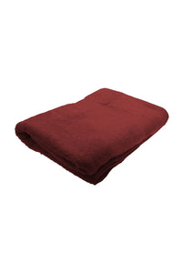 Jassz Premium Heavyweight Plain Big Towel / Bath Sheet (Pack of 2) (Red) (One Size)