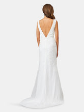 Load image into Gallery viewer, Lara 51043 - Lace Mermaid Bridal Gown With Removable Cape