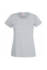 Fruit Of The Loom Ladies/Womens Lady-Fit Valueweight Short Sleeve T-Shirt (Pack (Heather Gray)