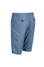 Load image into Gallery viewer, Regatta Mens Santino Coolweave Casual Shorts (Captains Blue Compass Print)
