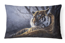 Load image into Gallery viewer, 12 in x 16 in  Outdoor Throw Pillow Bengal Tiger by Daphne Baxter Canvas Fabric Decorative Pillow